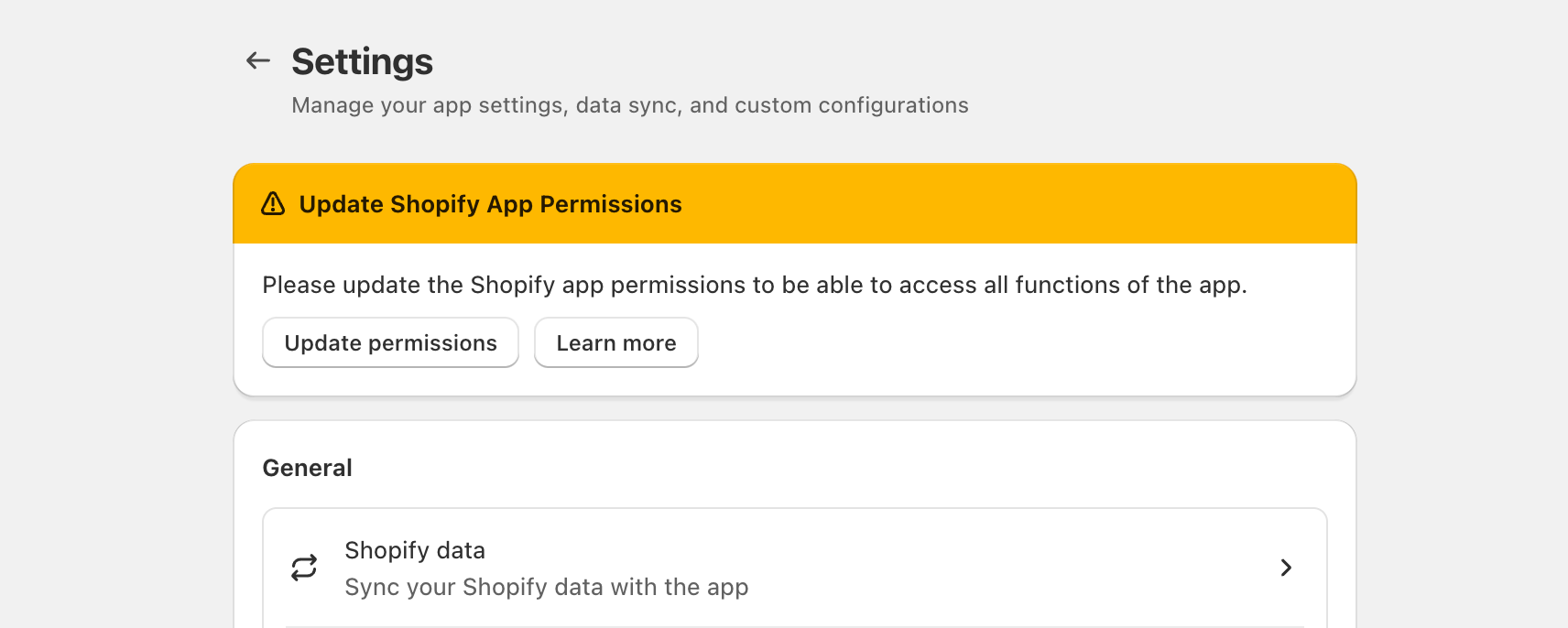 Prompt To Update Shopify Permissions Ablestar Changelog